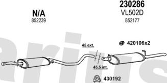 Klarius 390391E - Система випуску ОГ autocars.com.ua