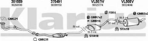 Klarius 390396U - Система випуску ОГ autocars.com.ua