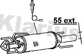 Klarius 390530 - Сажевый / частичный фильтр, система выхлопа ОГ autodnr.net