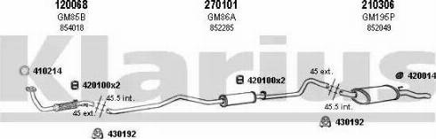 Klarius 390575E - Система випуску ОГ autocars.com.ua