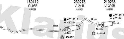 Klarius 390639E - Система випуску ОГ autocars.com.ua