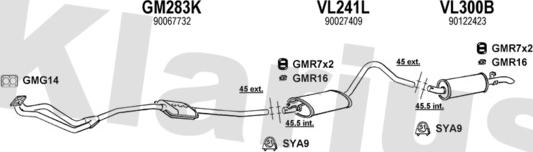 Klarius 390811U - Система випуску ОГ autocars.com.ua