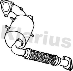 Klarius 390970 - сажі / частковий фільтр, система вихлопу ОГ autocars.com.ua