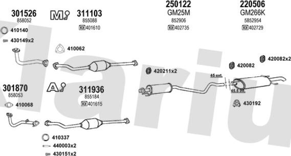 Klarius 391126E - Система випуску ОГ autocars.com.ua