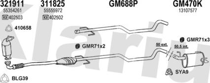 Klarius 391268U - Система випуску ОГ autocars.com.ua