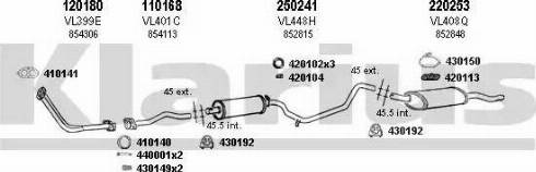 Klarius 391344E - Система випуску ОГ autocars.com.ua