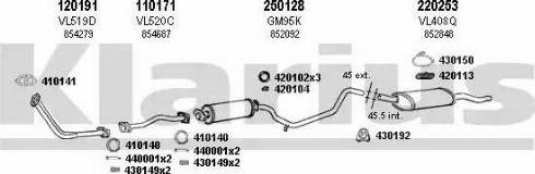 Klarius 391346E - Система випуску ОГ autocars.com.ua