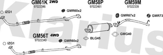 Klarius 391787U - Система випуску ОГ autocars.com.ua