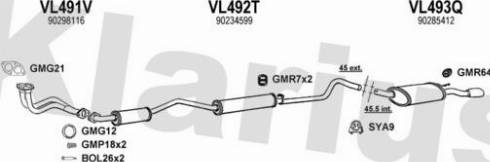 Klarius 391879U - Система випуску ОГ autocars.com.ua