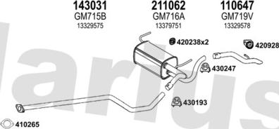 Klarius 391913E - Система выпуска ОГ autodnr.net