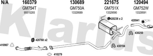 Klarius 391948E - Система випуску ОГ autocars.com.ua