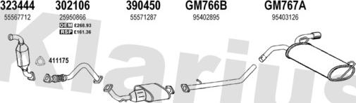 Klarius 391960U - Система випуску ОГ autocars.com.ua