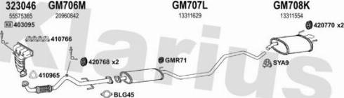 Klarius 392023U - Система випуску ОГ autocars.com.ua