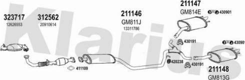 Klarius 392025E - Система випуску ОГ autocars.com.ua