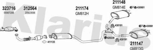 Klarius 392027E - Система випуску ОГ autocars.com.ua