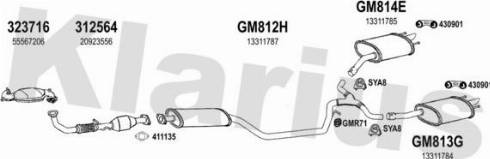 Klarius 392027U - Система випуску ОГ autocars.com.ua