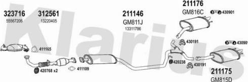 Klarius 392031E - Система випуску ОГ autocars.com.ua