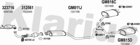 Klarius 392031U - Система випуску ОГ autocars.com.ua