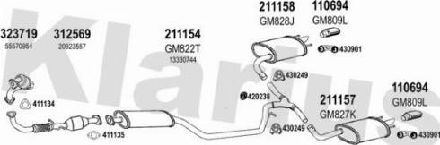 Klarius 392041E - Система випуску ОГ autocars.com.ua