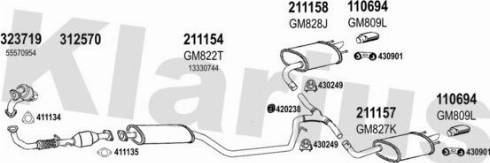 Klarius 392042E - Система випуску ОГ autocars.com.ua