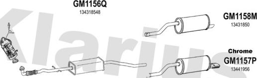 Klarius 392218U - Система випуску ОГ autocars.com.ua