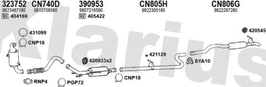 Klarius 392229U - Система випуску ОГ autocars.com.ua
