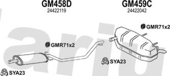 Klarius 392268U - Система випуску ОГ autocars.com.ua