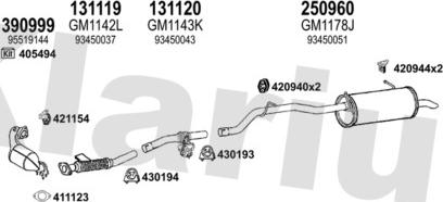 Klarius 392300E - Система випуску ОГ autocars.com.ua