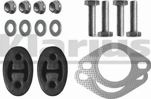 Klarius 402756 - Монтажний комплект, глушитель autocars.com.ua