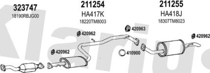 Klarius 420432E - Система випуску ОГ autocars.com.ua