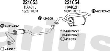 Klarius 420459E - Система випуску ОГ autocars.com.ua
