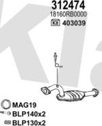 Klarius 420475U - Система випуску ОГ autocars.com.ua