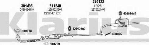Klarius 450017E - Система випуску ОГ autocars.com.ua