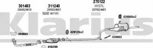 Klarius 450019E - Система випуску ОГ autocars.com.ua