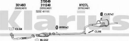 Klarius 450019U - Система випуску ОГ autocars.com.ua