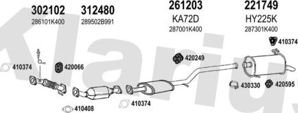 Klarius 450201E - Система випуску ОГ autocars.com.ua