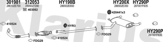 Klarius 450273U - Система випуску ОГ autocars.com.ua