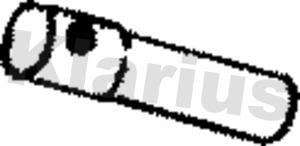 Klarius 460026 - Труба вихлопного газу autocars.com.ua