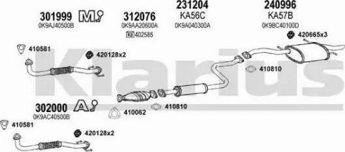 Klarius 500038E - Система випуску ОГ autocars.com.ua