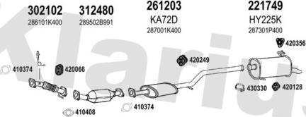 Klarius 500071E - Система випуску ОГ autocars.com.ua