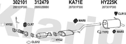 Klarius 500072U - Система випуску ОГ autocars.com.ua