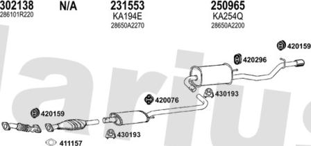 Klarius 500184E - Система випуску ОГ autocars.com.ua