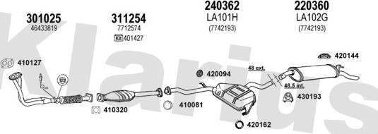 Klarius 510083E - Система випуску ОГ autocars.com.ua