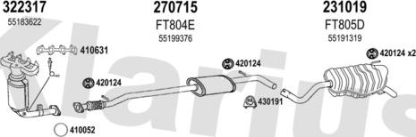 Klarius 510251E - Система випуску ОГ autocars.com.ua