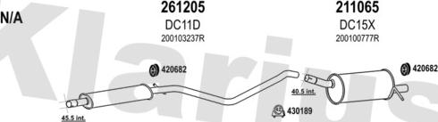 Klarius 520006E - Система выпуска ОГ autodnr.net