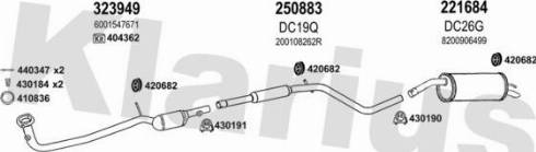 Klarius 520026E - Система випуску ОГ autocars.com.ua