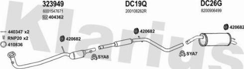 Klarius 520026U - Система випуску ОГ autocars.com.ua