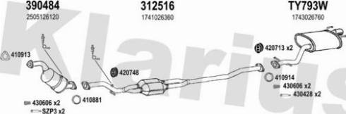 Klarius 560009U - Система випуску ОГ autocars.com.ua