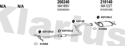 Klarius 570105E - Система випуску ОГ autocars.com.ua