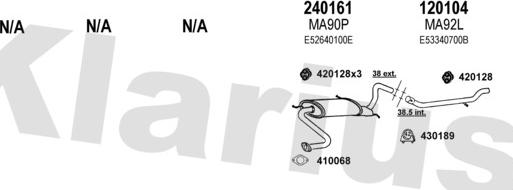 Klarius 570107E - Система випуску ОГ autocars.com.ua